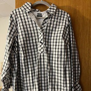 Talbots 100% Cotton No-iron tunic 16W